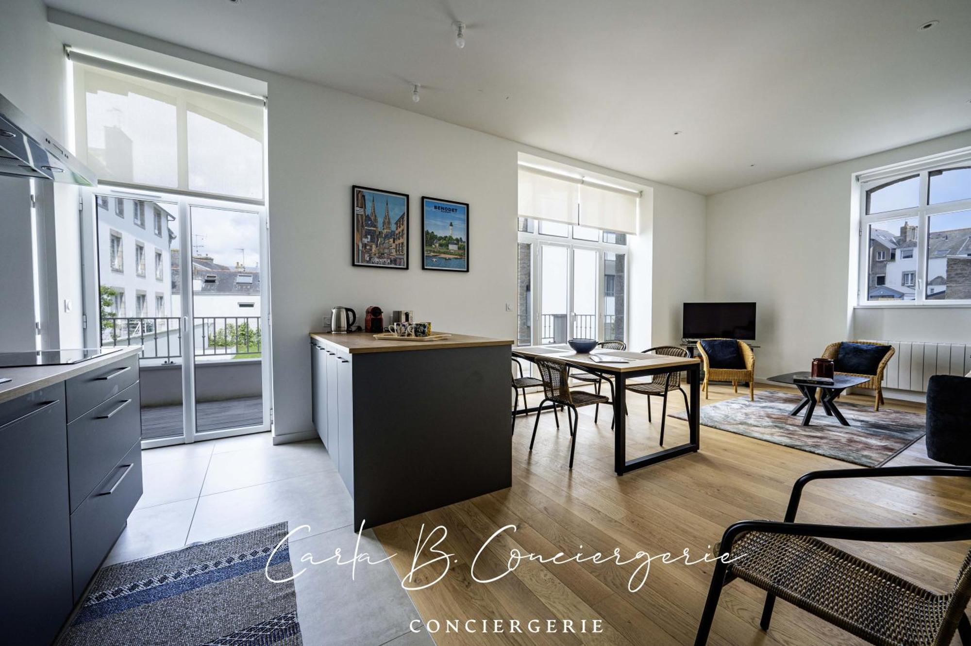 Ferienwohnung L'Ecrin Concarneau 4 Personnes Exterior foto